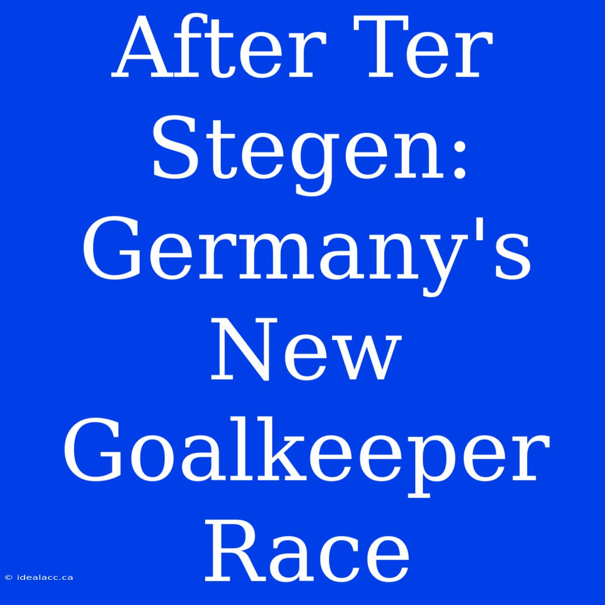 After Ter Stegen: Germany's New Goalkeeper Race