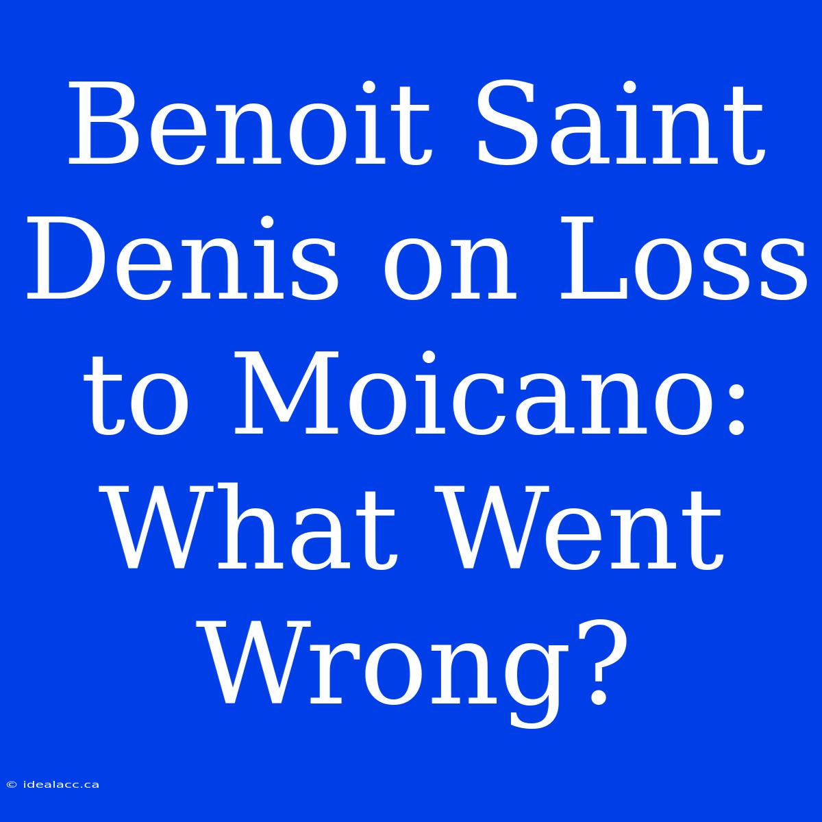 Benoit Saint Denis On Loss To Moicano: What Went Wrong?