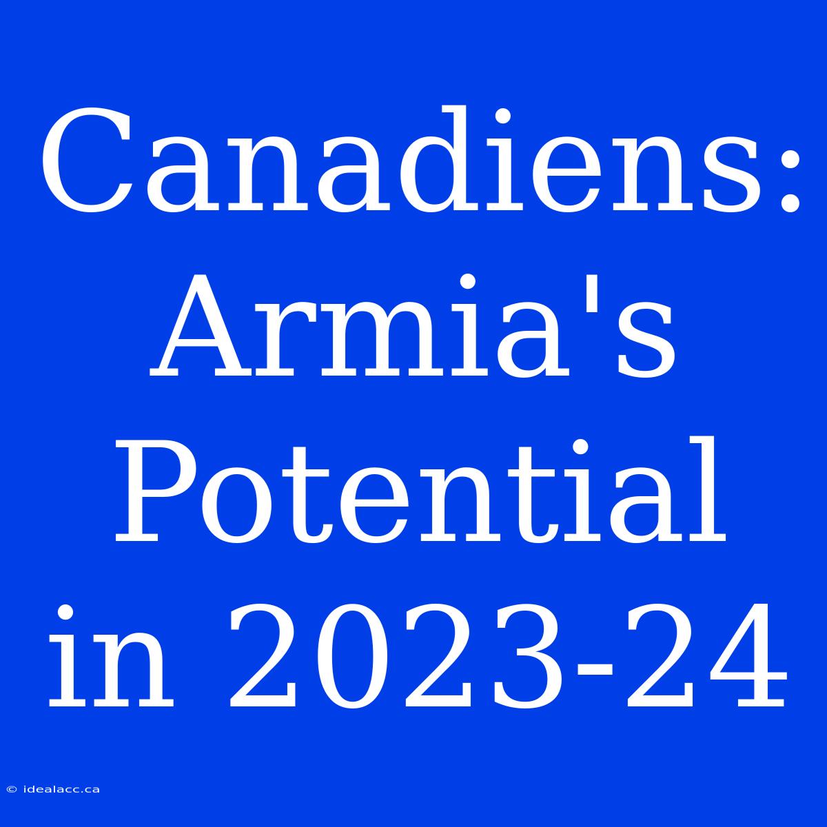 Canadiens: Armia's Potential In 2023-24