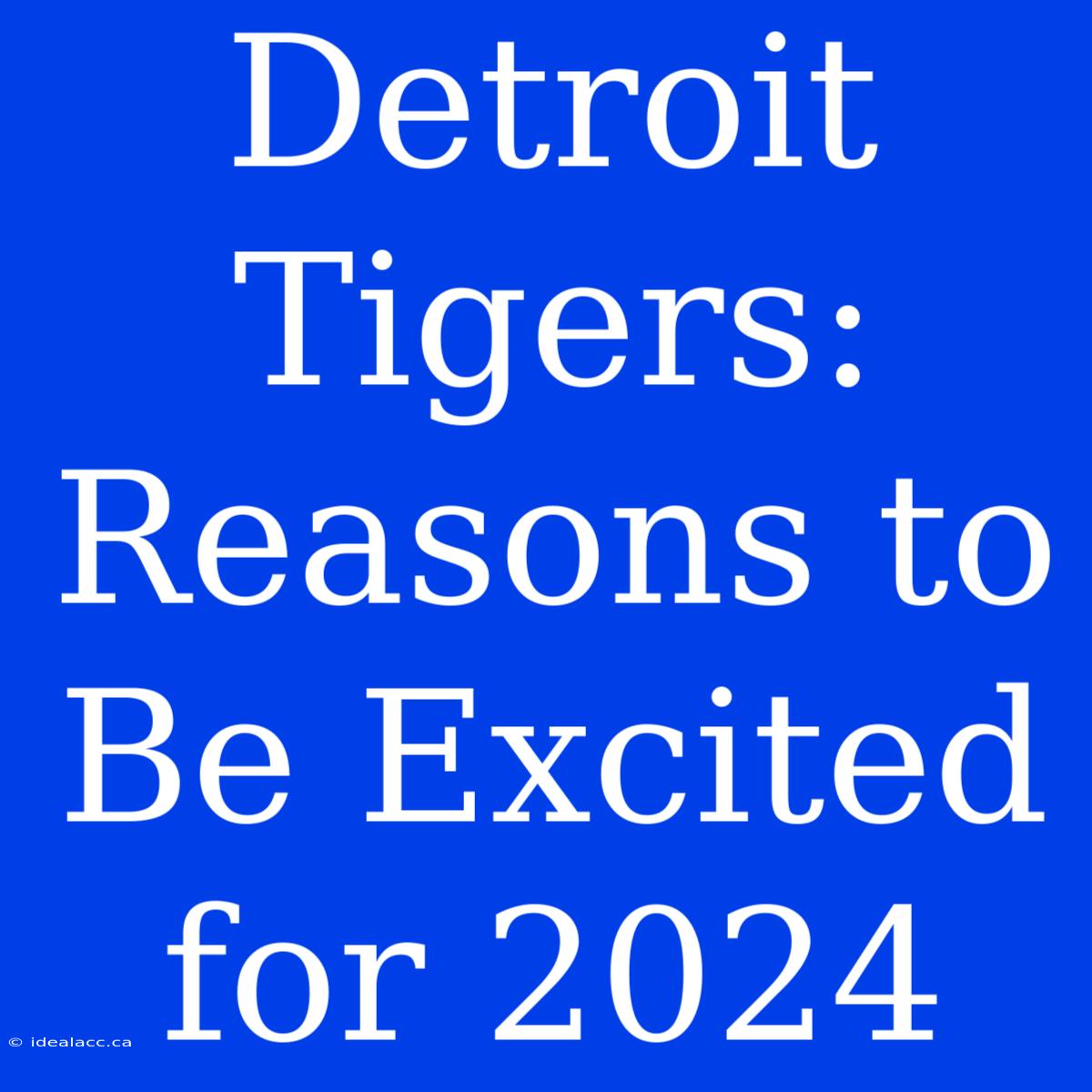 Detroit Tigers: Reasons To Be Excited For 2024