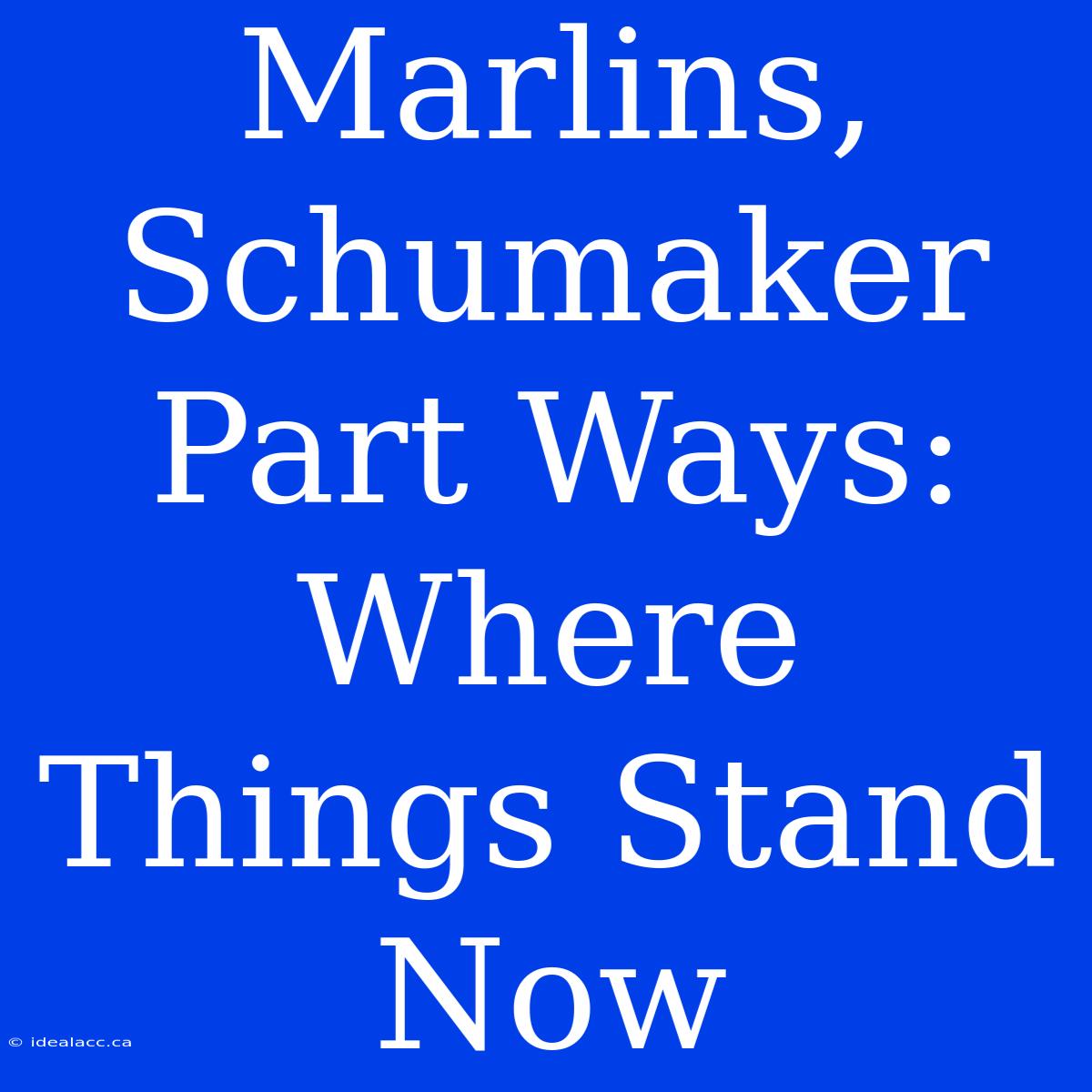 Marlins, Schumaker Part Ways: Where Things Stand Now