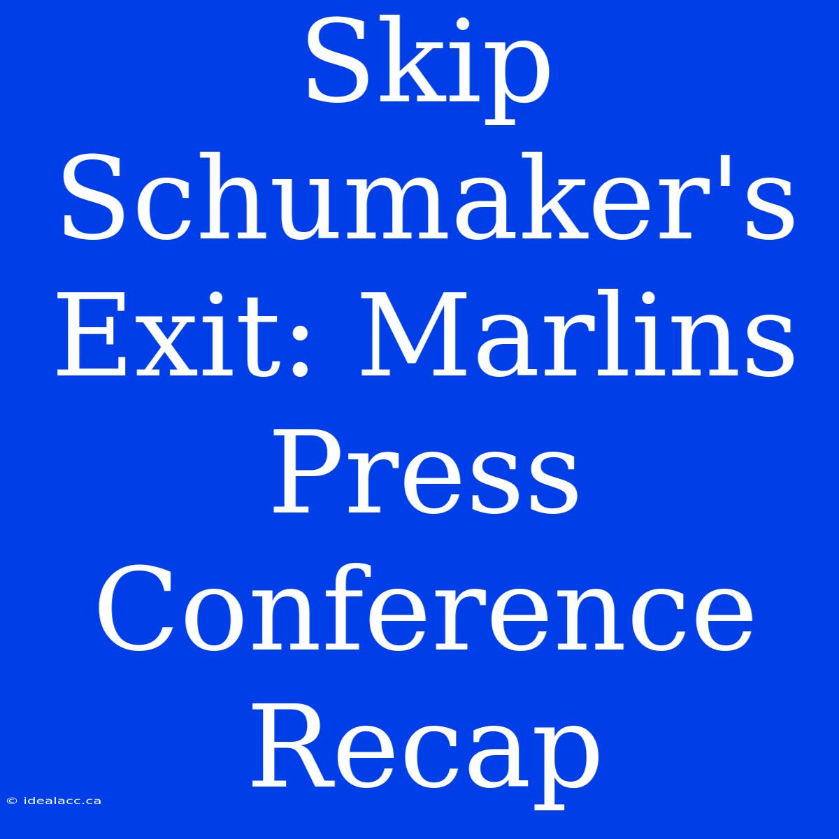 Skip Schumaker's Exit: Marlins Press Conference Recap