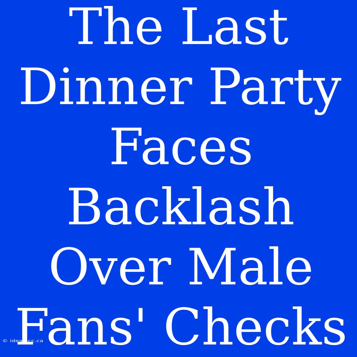 The Last Dinner Party Faces Backlash Over Male Fans' Checks